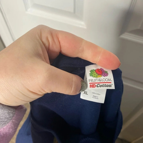 Fruit of the Loom Father “The Essential‎ Element” T-Shirt in Navy Size XL - Picture 2 of 3